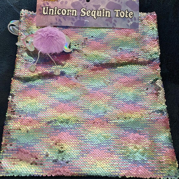Unicorn Sequin Tote - Picture 1 of 2